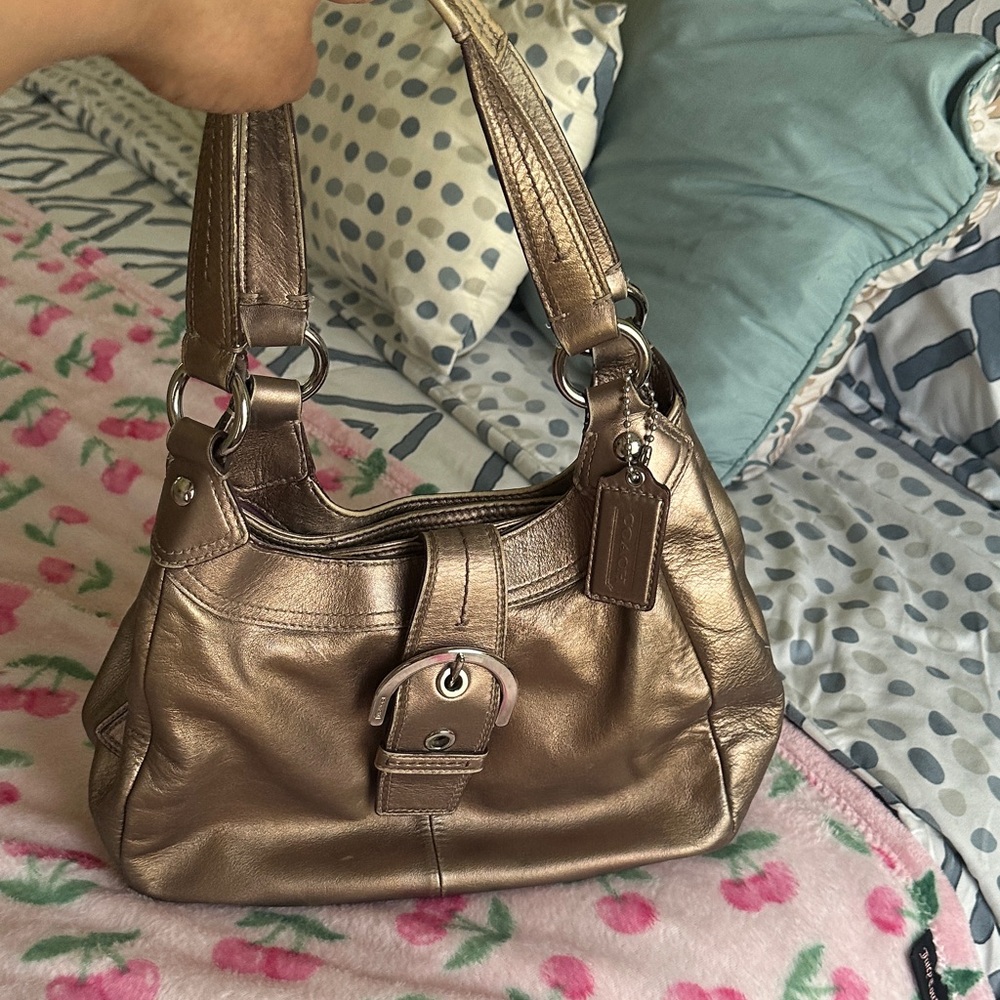 Coach Metallic Bronze Handbag